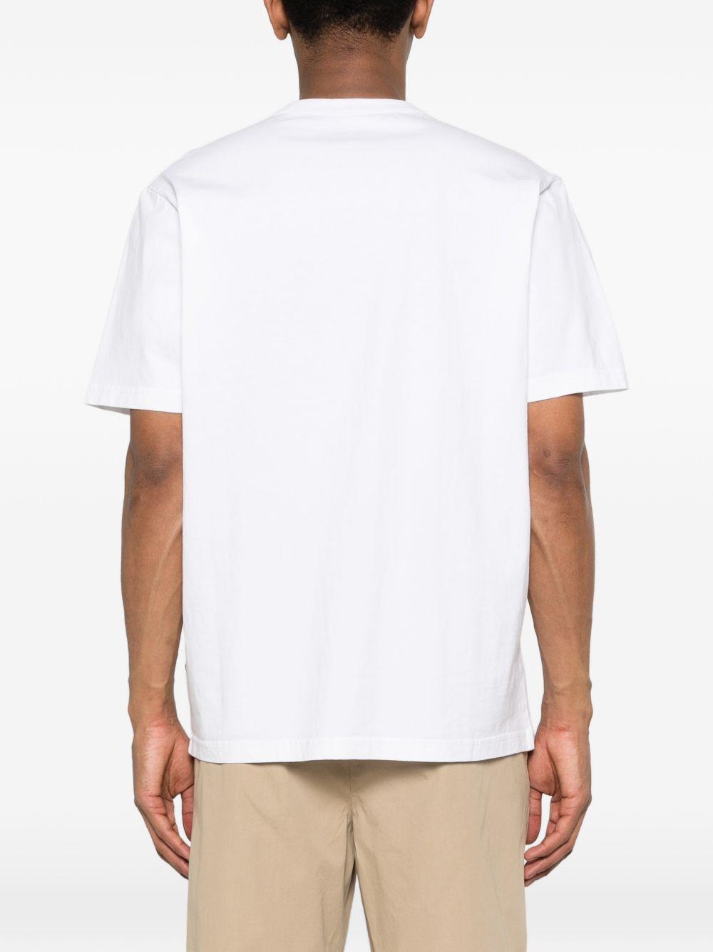 SEBAGO T-shirt Rockycoast in cotone bianco 