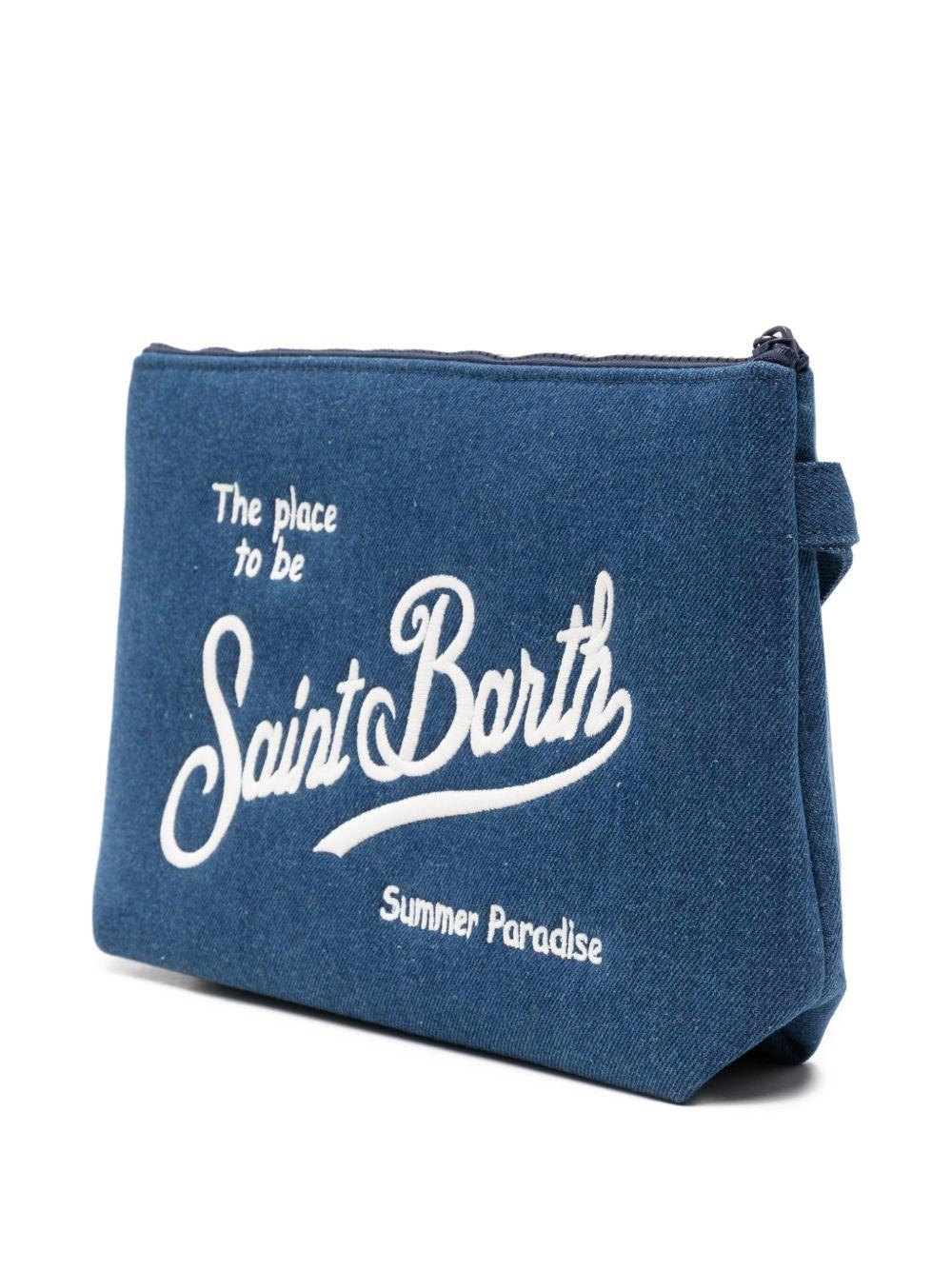 MC2 SAINT BARTH Pochette Aline Denim blu 