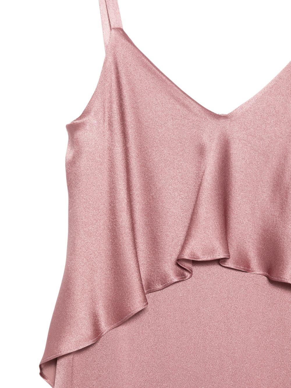 ANTONELLI Tuta lunga Milena rosa con spalline sottili 