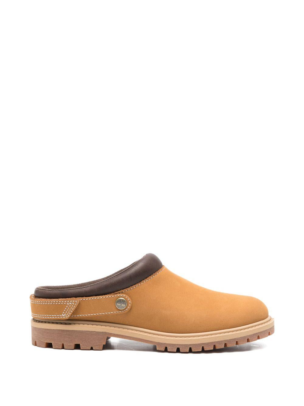 TIMBERLAND Sabot in pelle color cammello 