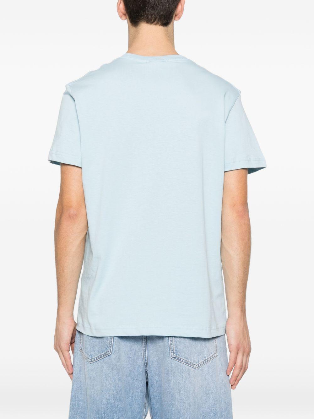 VERSACE JEANS COUTURE T-shirt in cotone azzurro 