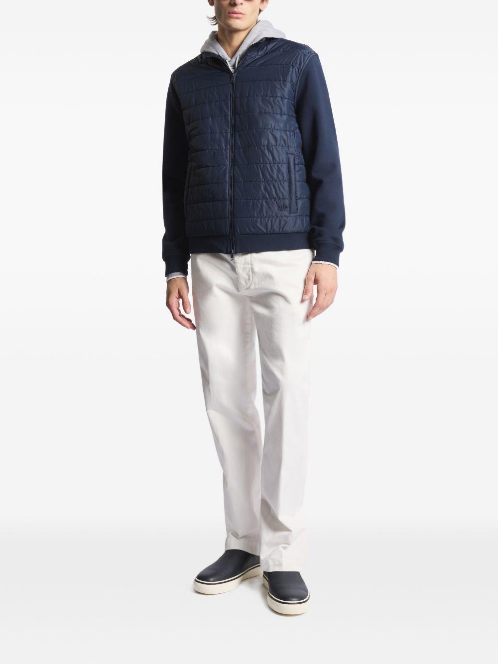 FAY Giacca imbottita in blu scuro con zip 