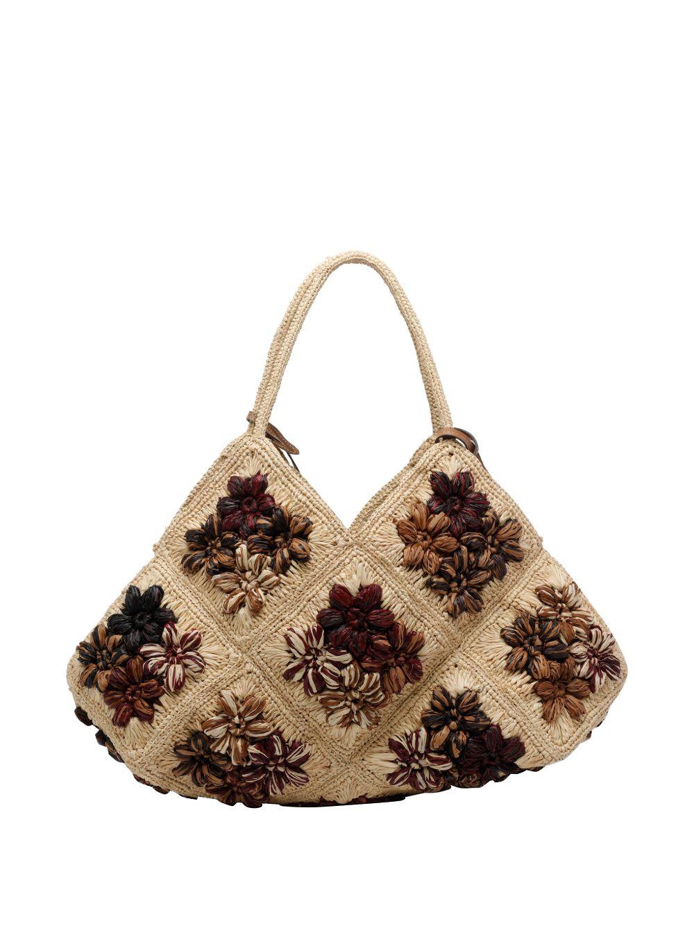 AFAR Borsa a spalla Desire in rafia 