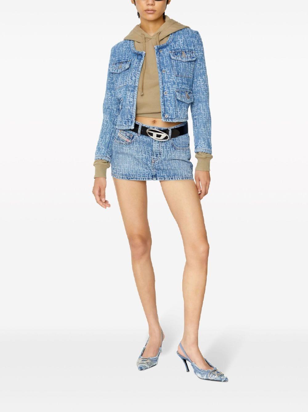 DIESEL Cintura in pelle llucida nera con fibbia con logo 