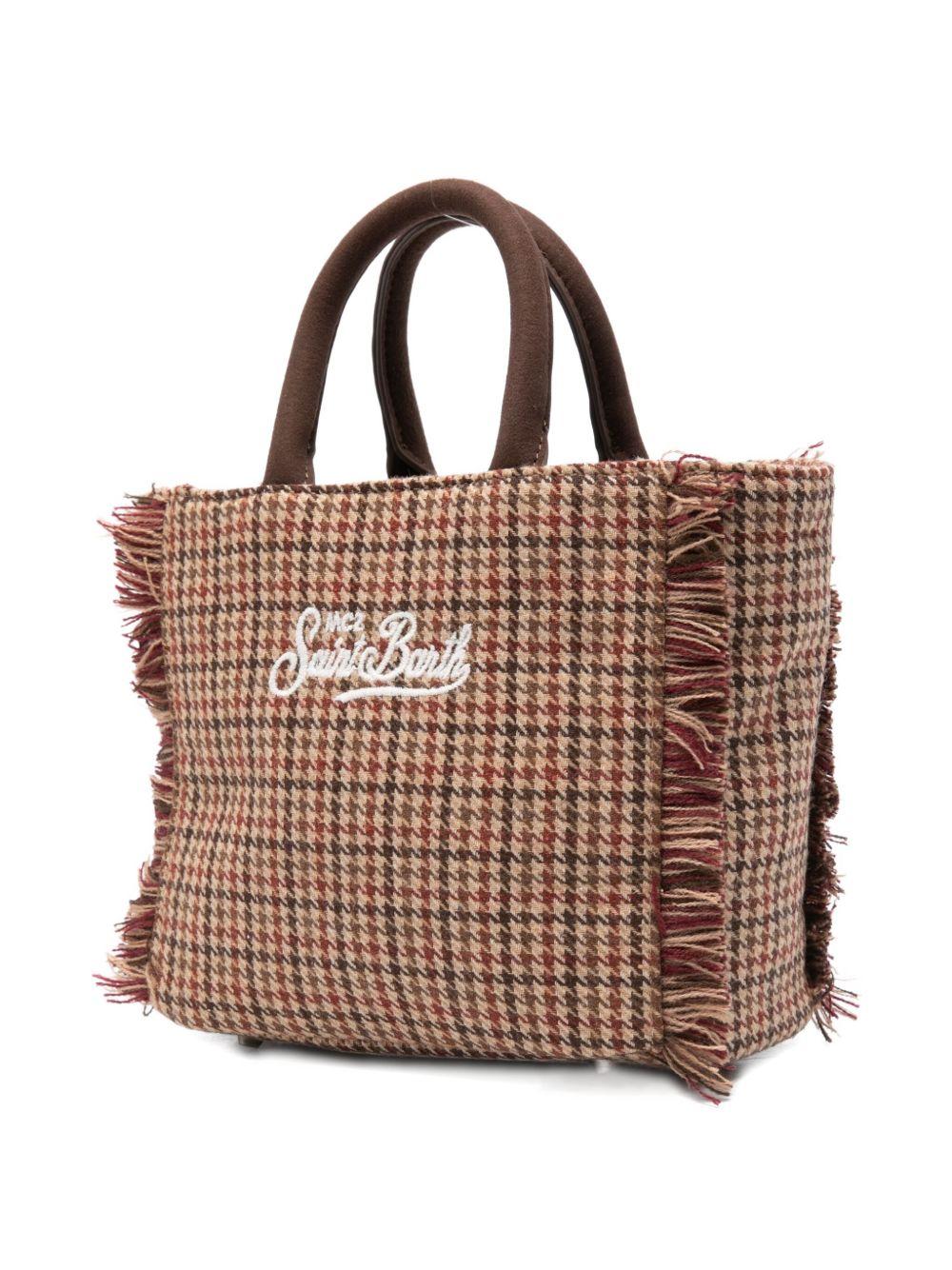 MC2 SAINT BARTH Borsa Vanity Mini Wool motivo check 