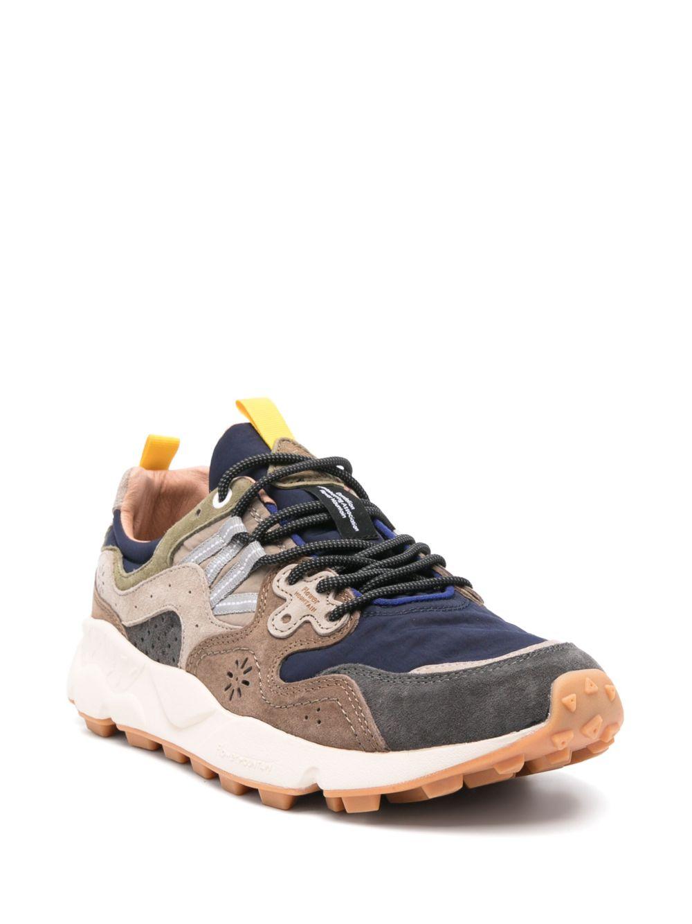 FLOWER MOUNTAIN Sneakers marroni multicolore 