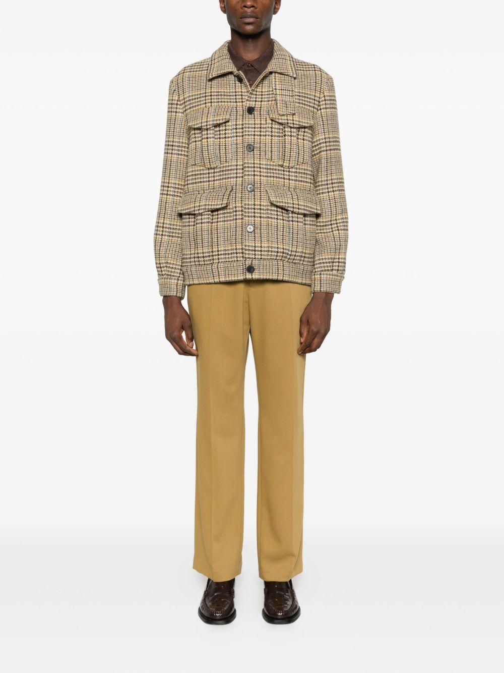 AMARANTO Cappotto con stampa a quadri 