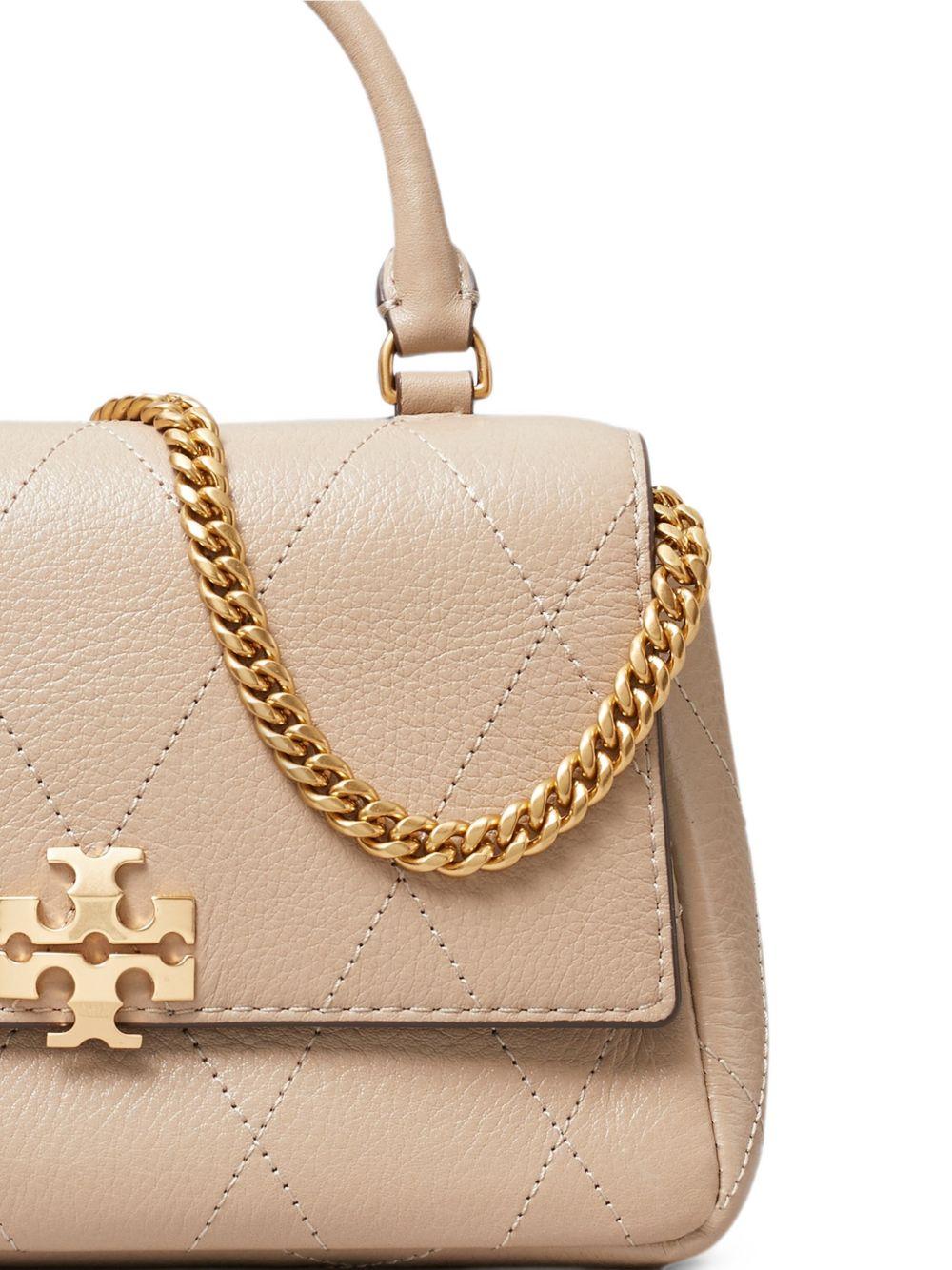 TORY BURCH Borsa a mano con logo e catena dorata 