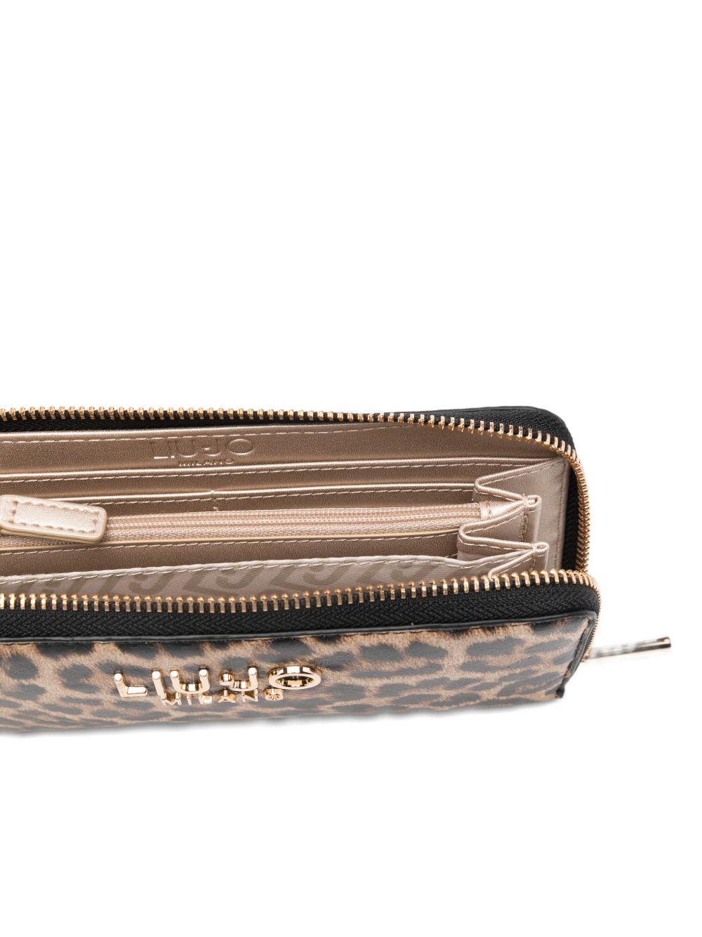LIUJO Brown rectangular wallet 
