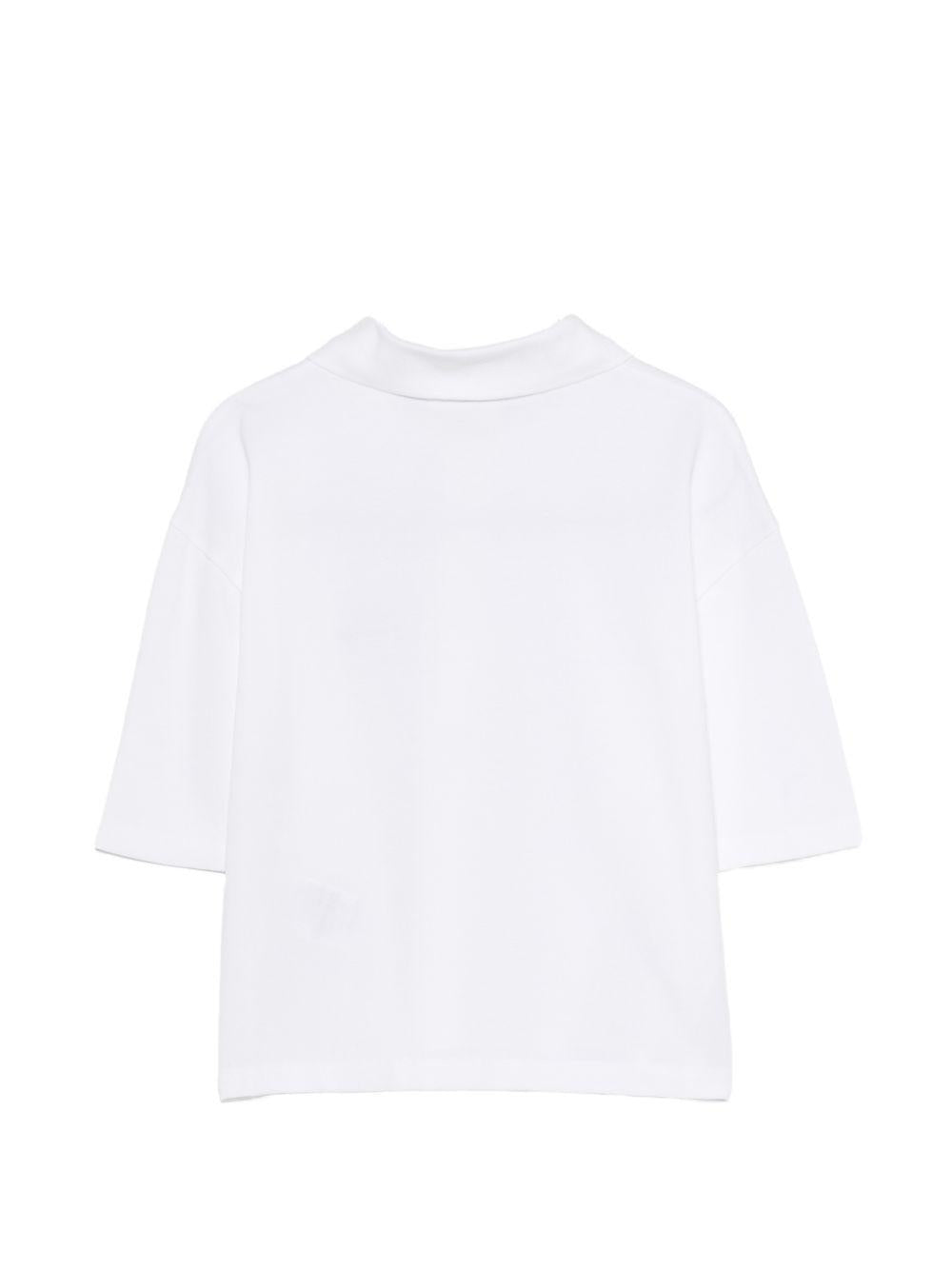 CARHARTT WIP Polo in cotone bianco a maniche corte con logo 