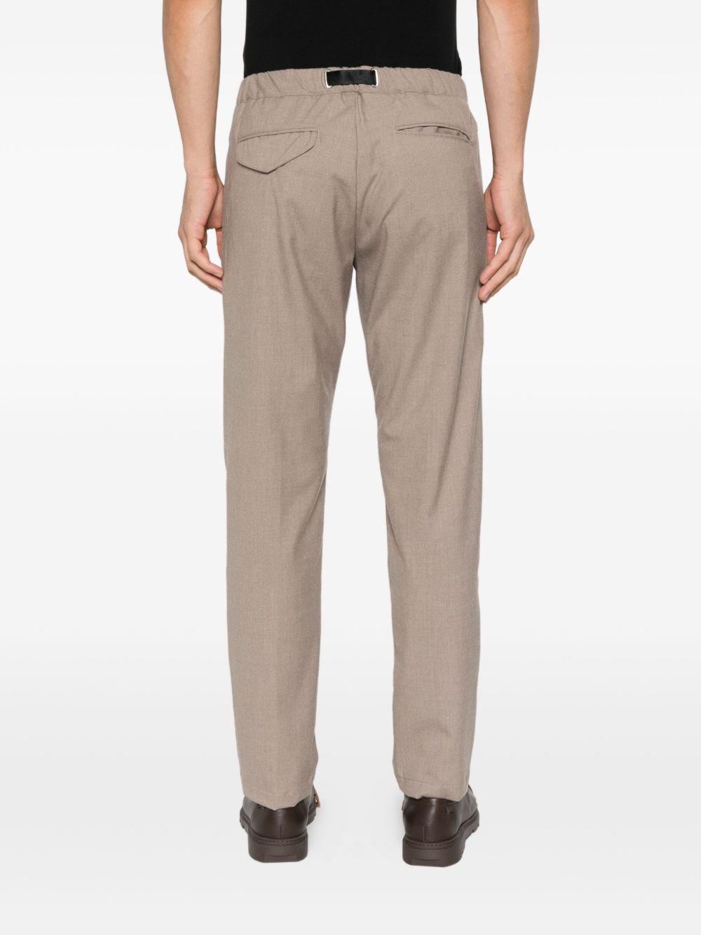 WHITE SAND Pantaloni con fibbia e coulisse 