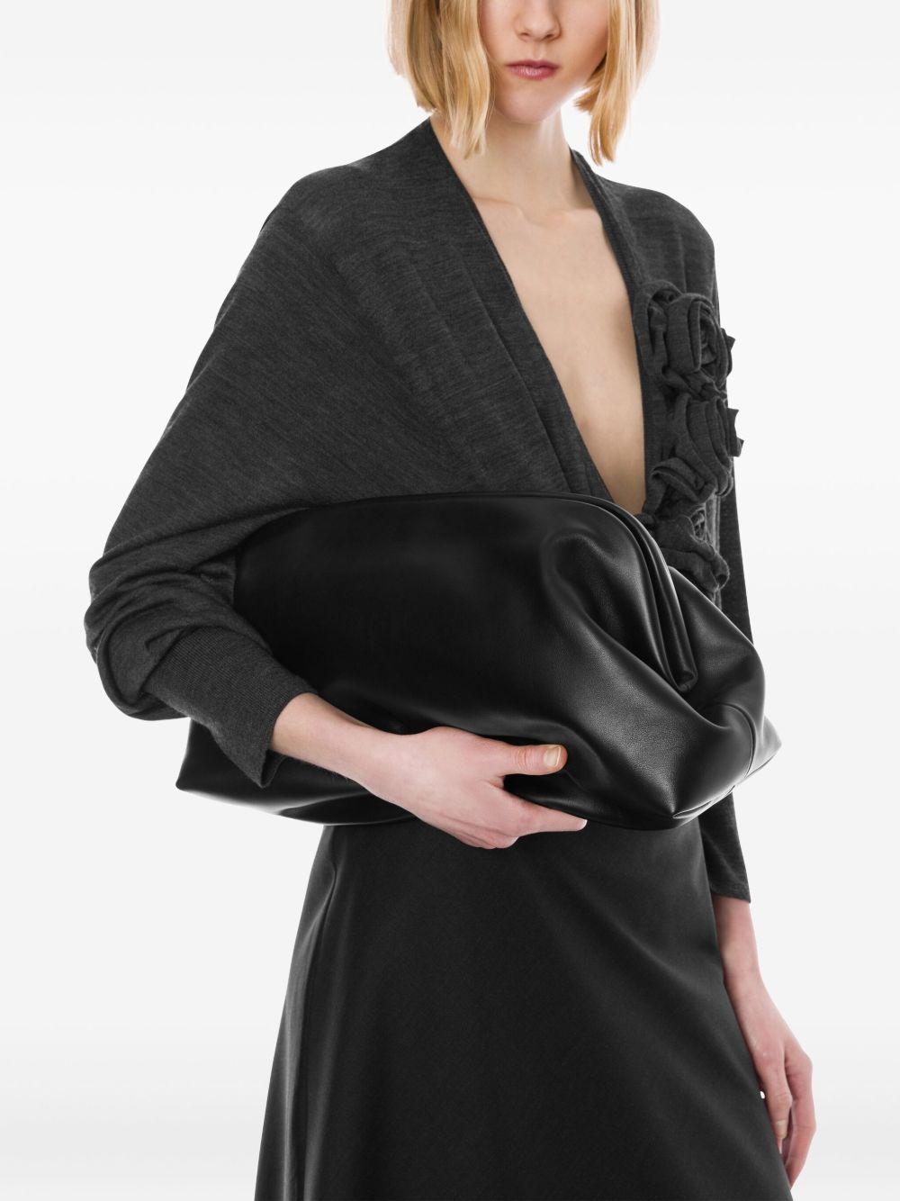 ALBERTA FERRETTI Maxi clutch in nappa nera 