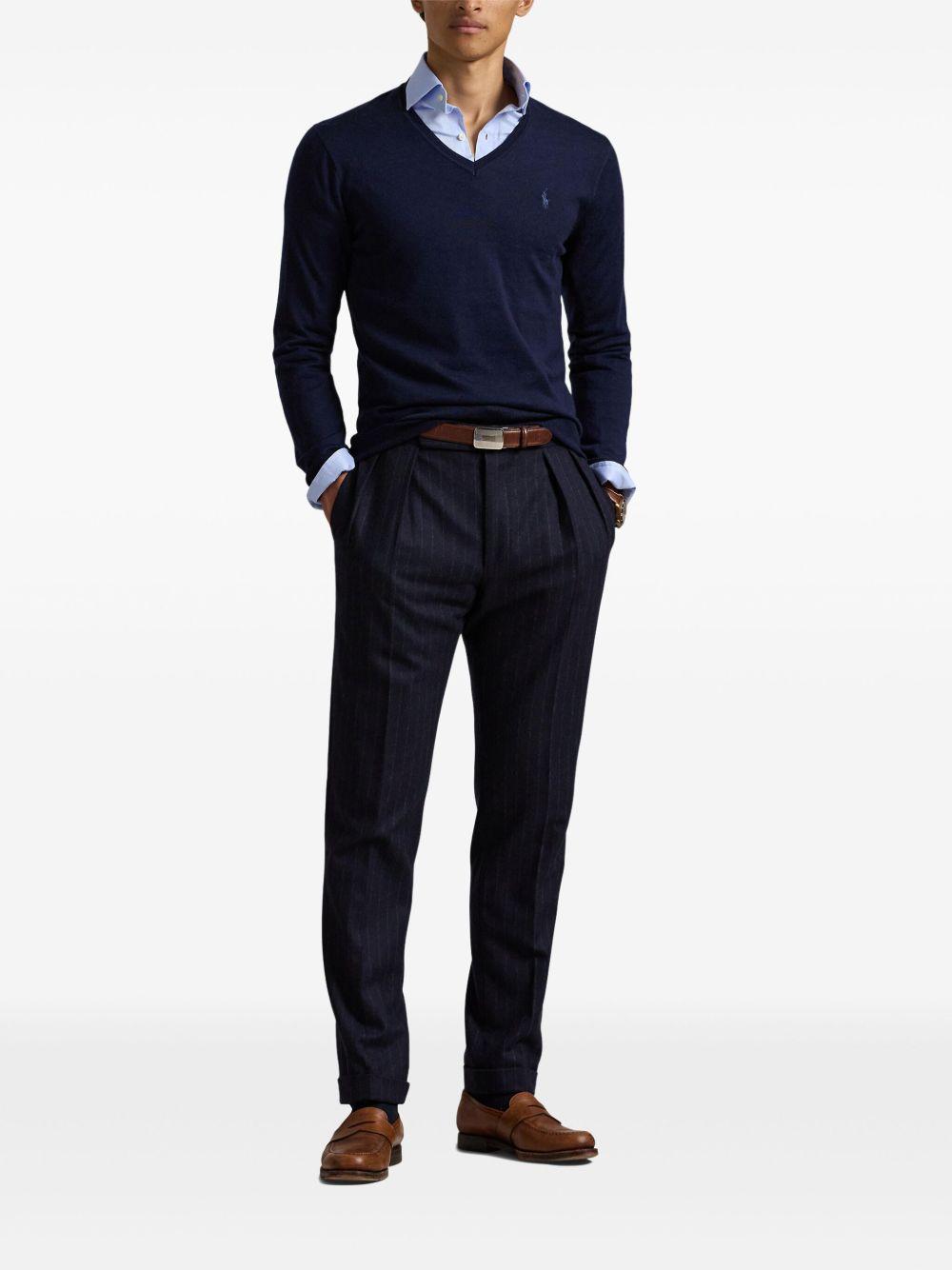 POLO RALPH LAUREN Maglia scollo a V in lana 