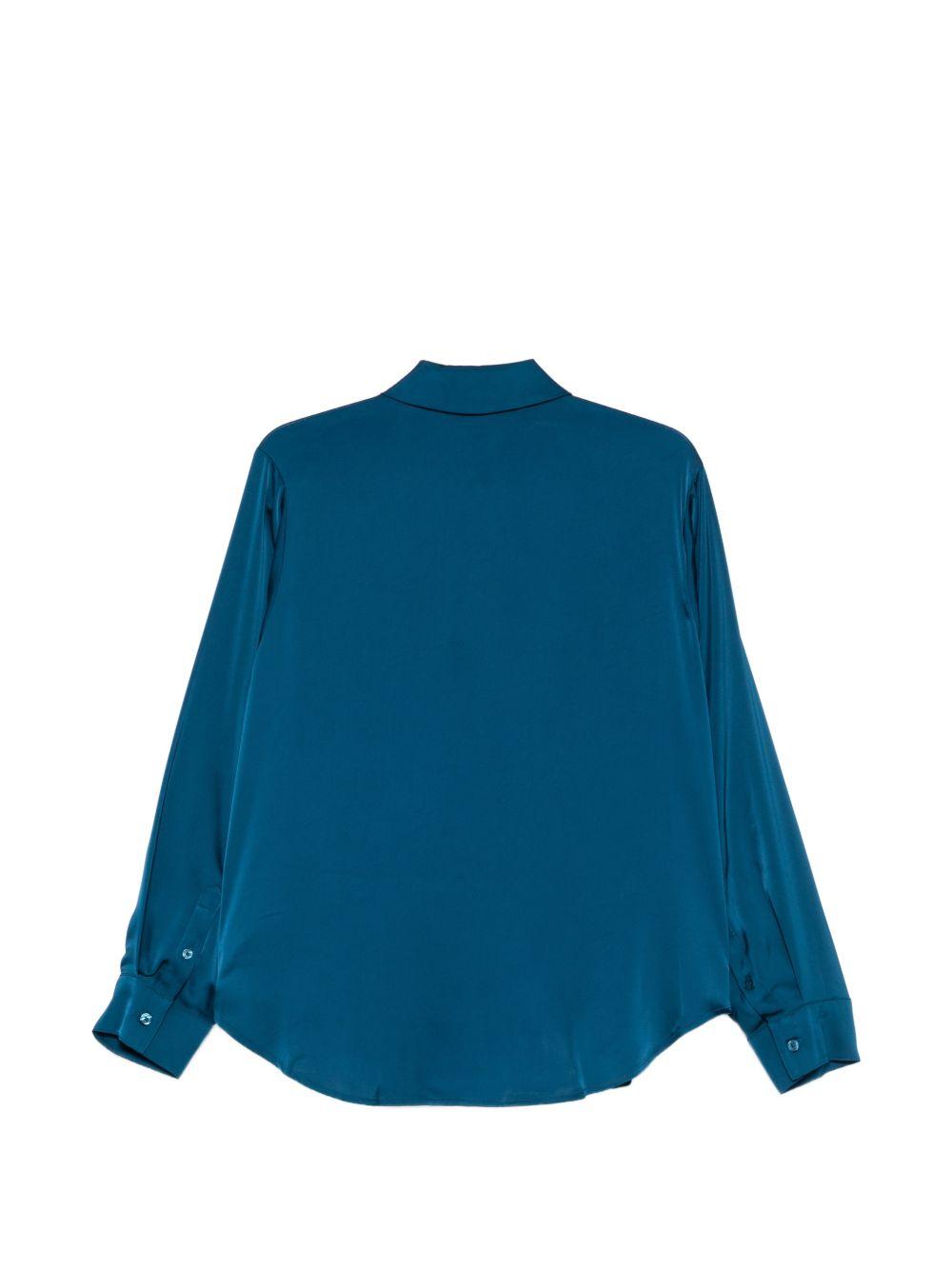 MICHAEL KORS Camicia blu elegante con bottoni 