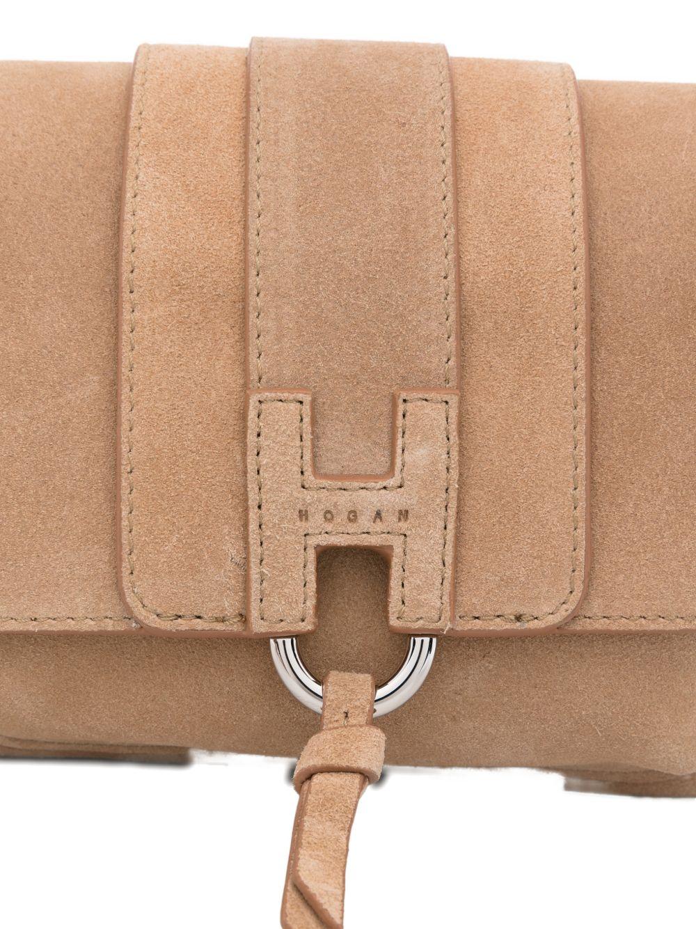 HOGAN Borsa a tracolla in suede beige 